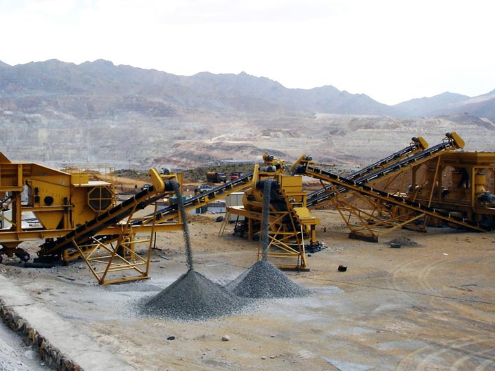 80-100TPH Granite Portable Crushing Plant